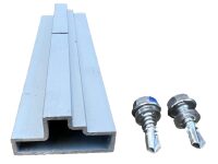 Schienenverbinder Einschubverbinder silber für 40x40 Alu Profile