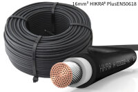 HIKRA® PLUS EN50618 Solar Kabel PV Anschluss 16mm² schwarz 100m Photovoltaik 0% = Privatkunde