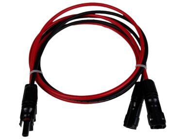 Solar Kabel mit Stecker 6 mm² 1m  rot + schwarz 0% = Privatkunde